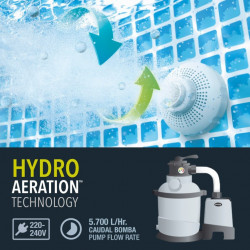 Piscina desmontable Intex Graphite Gray Panel