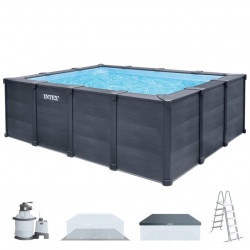 Piscina desmontable Intex Graphite Gray Panel