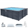 Piscina desmontable Intex Graphite Gray Panel