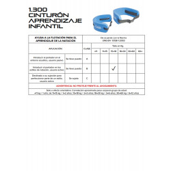 Cinturon infantil aprendizaje natacion
