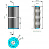 Cartucho de recambio para filtro cilíndrico con bomba AstralPool