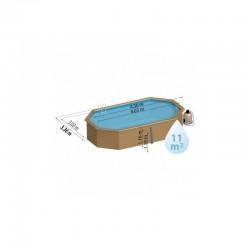 Piscinas Madera serie SUNBAY Altura 116