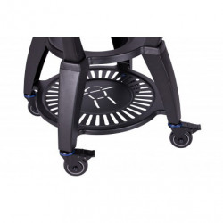 Carro de acero con mesas auxiliares Kamado Monolith Lechef Avantgarde