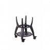 Carro de acero con mesas auxiliares Kamado Monolith Lechef Avantgarde