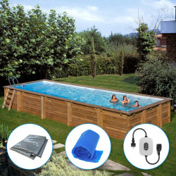 Piscinas Madera Rectangular Braga serie TERRAPOOLS