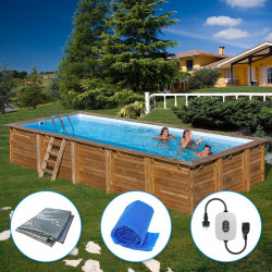 Piscinas Madera Rectangular Braga serie TERRAPOOLS