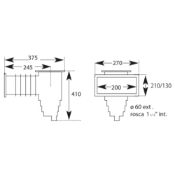 Skimmer QP ABS 20 cm para liner