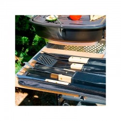 KIT DE ACCESORIOS BARBACOA EN ESTUCHE DE TELA