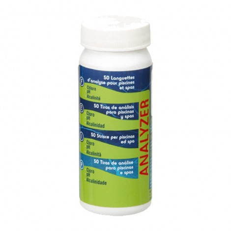 Tiras de análisis cloro pH alcalinidad GRE 40068