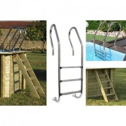 Piscina de madera GRE rectangular Braga Terrapools GRE 788030E