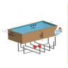 Piscina de madera GRE rectangular Braga Terrapools GRE 788030E