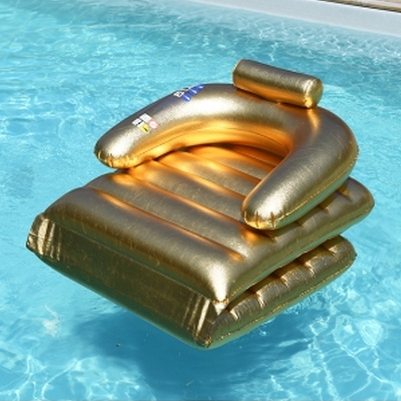 Sillón hinchable de piscina dorado Sunvibes por sólo 59,95 €