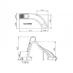 Tobogán piscina curvado AstralPool