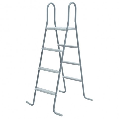 Escalera piscina elevada con plataforma 120-132 cm Gre
