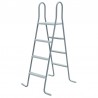 Escalera piscina elevada con plataforma 120-132 cm Gre