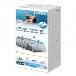 Piscina desmontable Prisma Frame circular 457x84 con depuradora Intex 26728NP