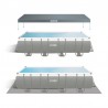 Piscina desmontable Ultra Frame rectangular 549x274x132 con depuradora Intex 26352NP
