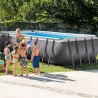 Piscina desmontable Ultra Frame rectangular 549x274x132 con depuradora Intex 26352NP