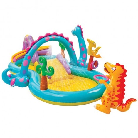 Centro de juegos hinchable Intex Ocean Play con tobogán 57454NP