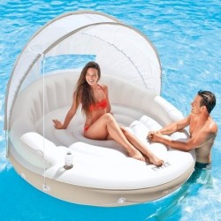 Isla hinchable Canopy crema 199X150 Intex 58292EU