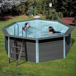 Piscina desmontable GRE de composite redonda altura 124 cm KPC041