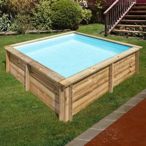 Piscina de madera Gre cuadrada City Wooden Pool