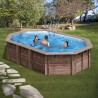 Piscina de madera GRE rectangular Macadamia Wooden Pool GRE KPBOC632